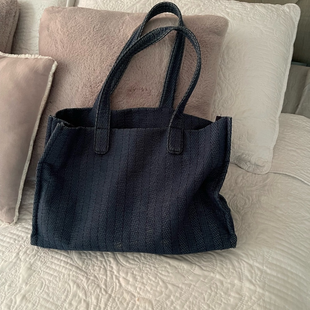 Zara Denim tote bag and mini bag inside!